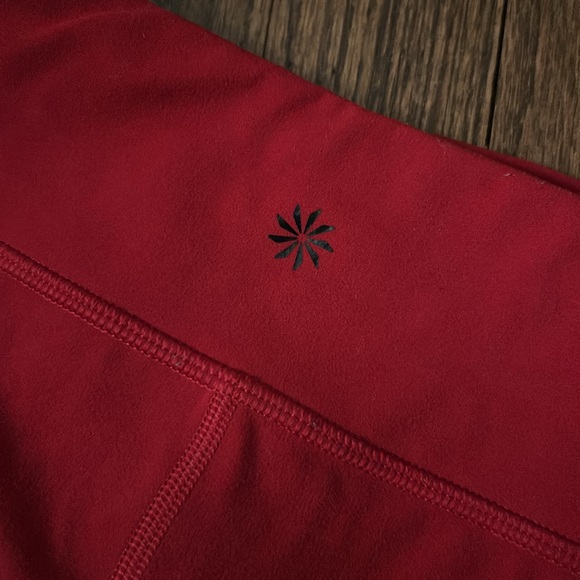 Athleta Girls Chit Chat Leggings size 8-10 red - Picture 3 of 3